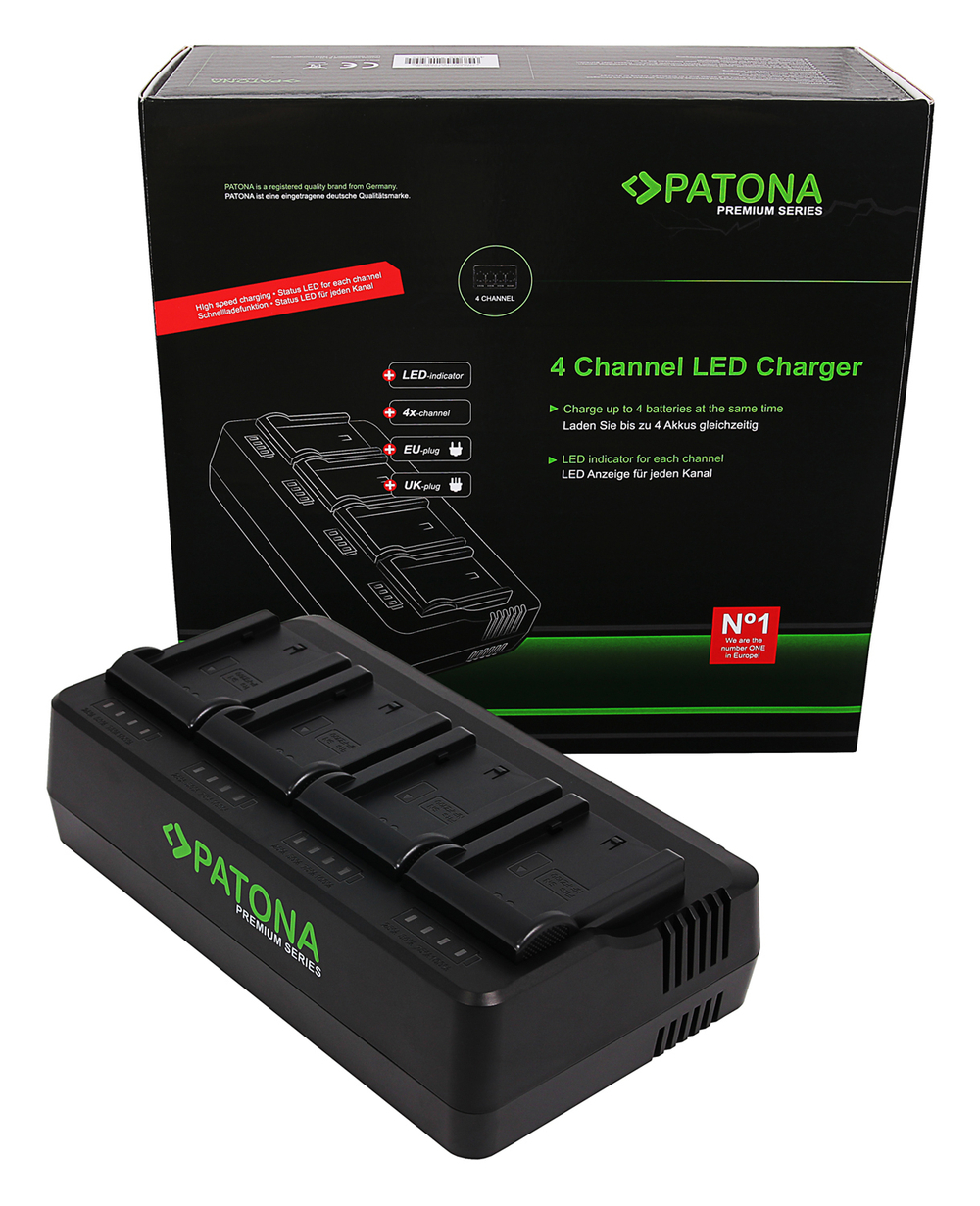Зарядное устройство PATONA Premium Charger для 4х аккумуляторов LP-E6