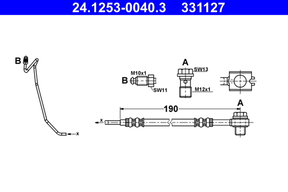 ATE - 24125300403-ATE - Brake Hose