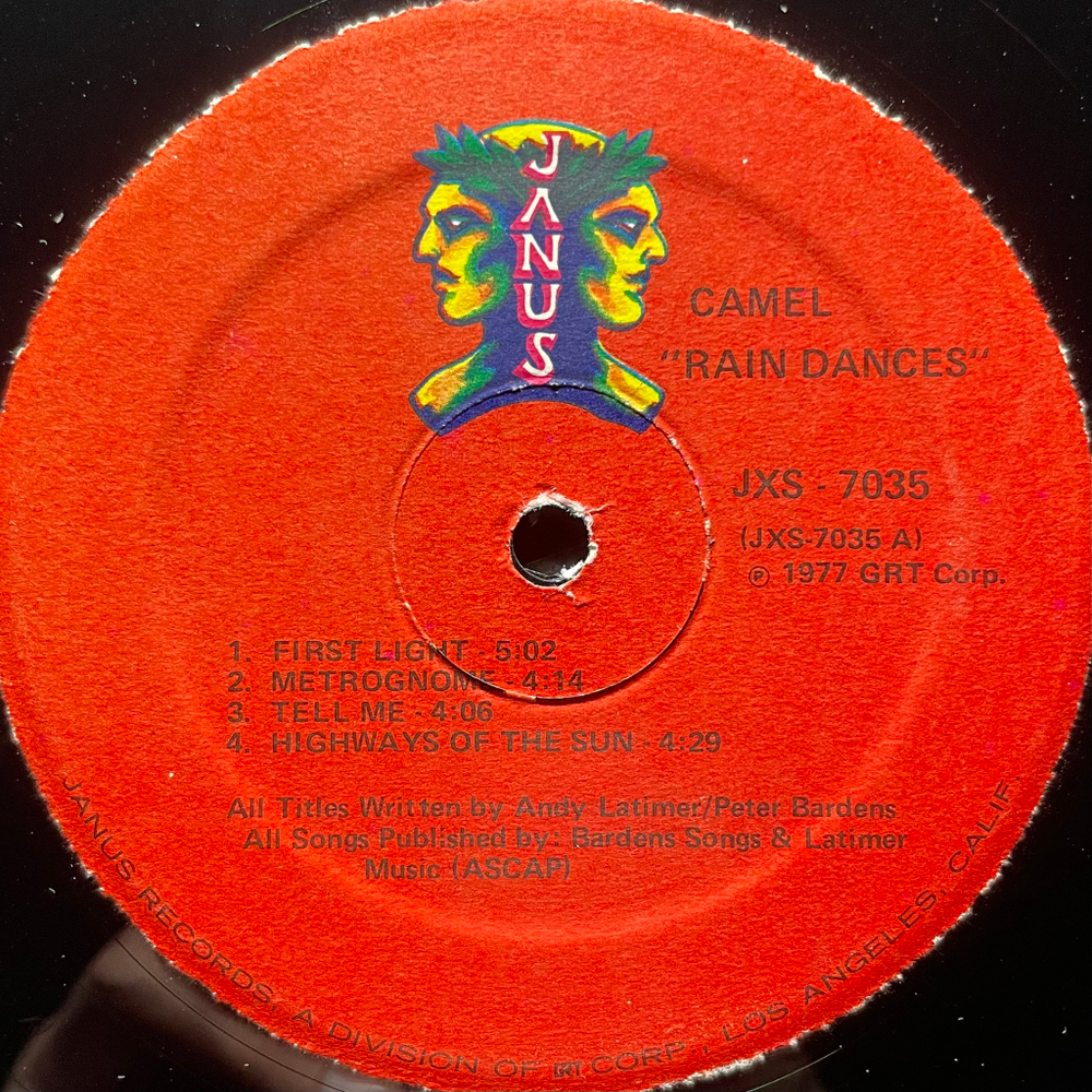 Camel ‎– Rain Dances (США 1977г.)