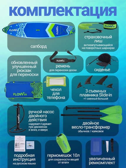 Сапборд Flowin Navy 350 см