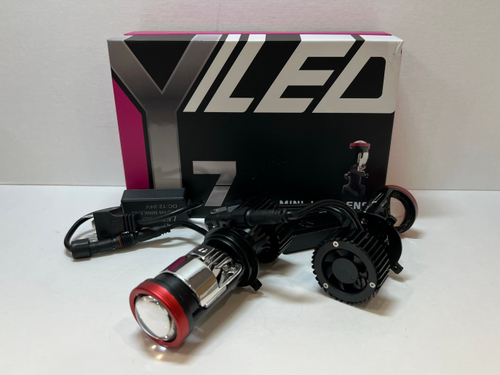 Y7D (линза) / Светодиодные (H4) лампы, Y7D, 12-24V, (2 шт. / комплект)