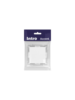 Выключатель 1-кл. СП Accent 6-101-01М 10А IP20 250В AL/CU бел. матов. Intro Б0063468