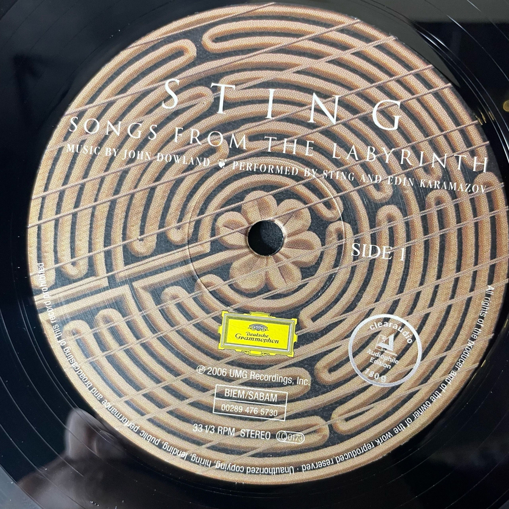 Винтажная виниловая пластинка LP Sting Songs From The Labyrinth (Европейский Союз 2006) Deutsche Grammophon