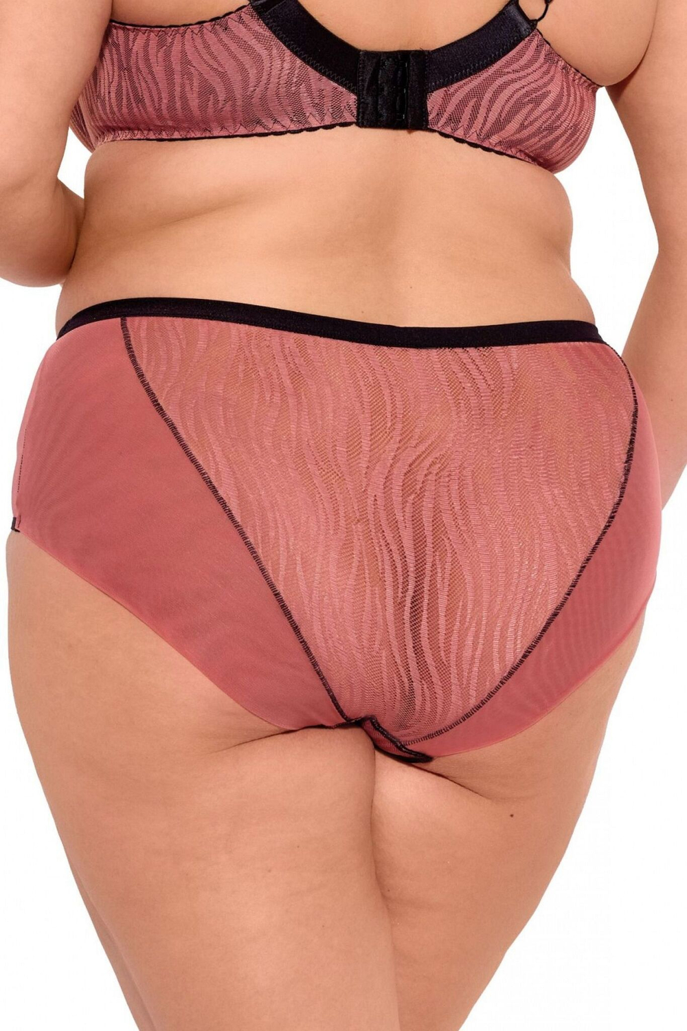 Трусики-слипы со средней линией талии Lise (Размер: M) (Цвет: грязно-розовый)