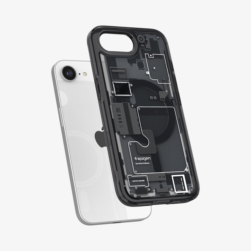 Чехол Spigen ULTRA HYBRID MAG Magsafe iPhone 16E ZERO ONE BLACK