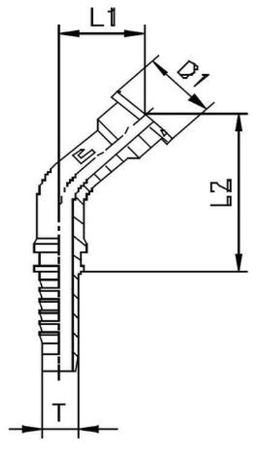 Фитинг DN 25 SFL 1 44.5 (45)