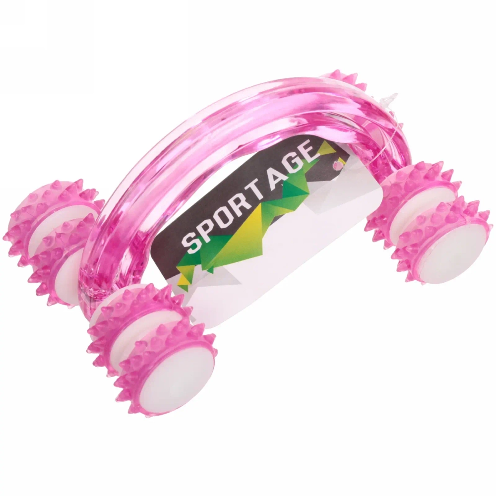 Массажер для тела роликовый «Дуга - Indigo» 13*9*7 см, розовый