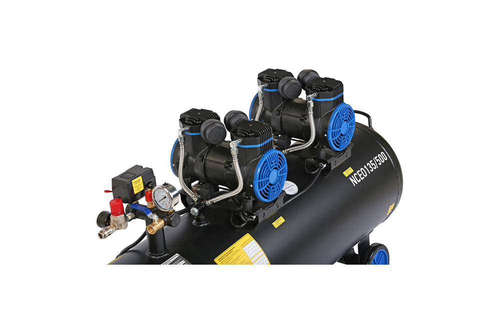 Компрессор безмасляный 220 В, ресивер 135 л, 500 л/мин NORDBERG NCEO135/500