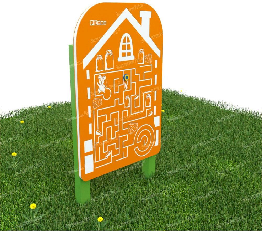 Уличный игровой развивающий модуль Лабиринт - бродилка Лакомства для мышки