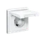 Розетка ArtGallery 16А IP20 с заземл. защ. шторки с крышкой механизм лотос SE GAL001346