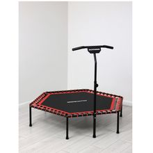 Батут для фитнеса с ручкой, без счетчика Romana 12.11.00 (розовый)