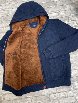 Кардиган с мехом Kiton