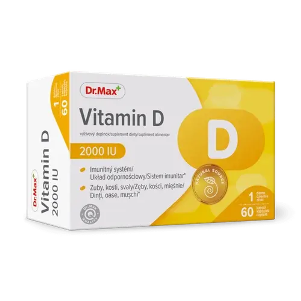 Витамин D 2000 МЕ Dr.Max - 60 капсул