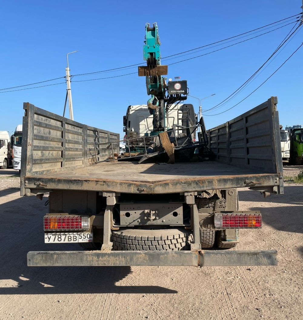 FAW J6 6x4 Бортовой с КМУ 78F302 (Дизельный, 11,1 л, 390 л.с., МТ)