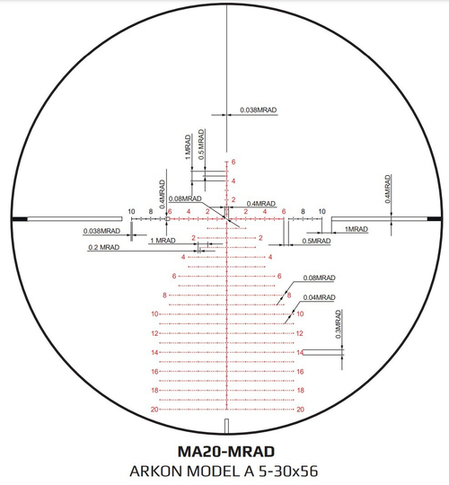 Прицел Arkon Model A 5-30x56