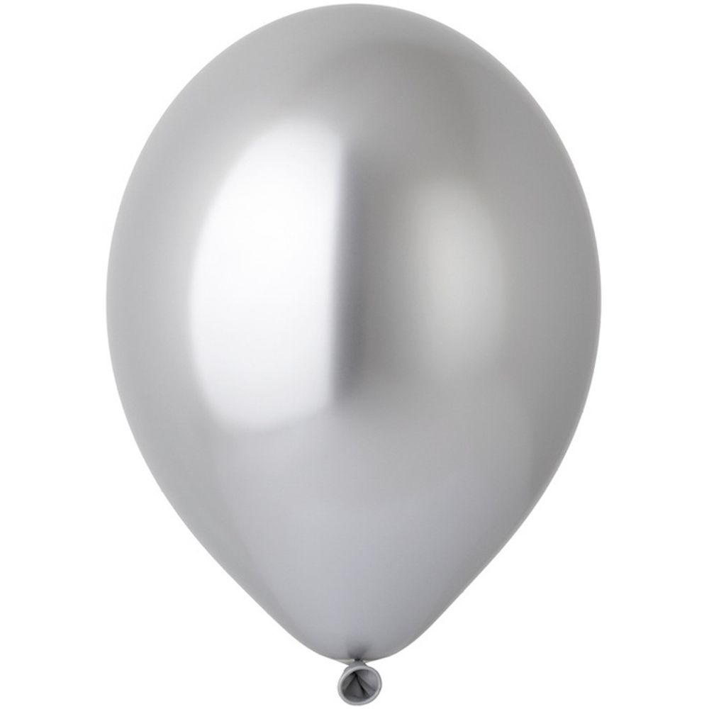 Воздушные шары Belbal, хром 601 серебро, 50 шт. размер 14&quot; #1102-2302