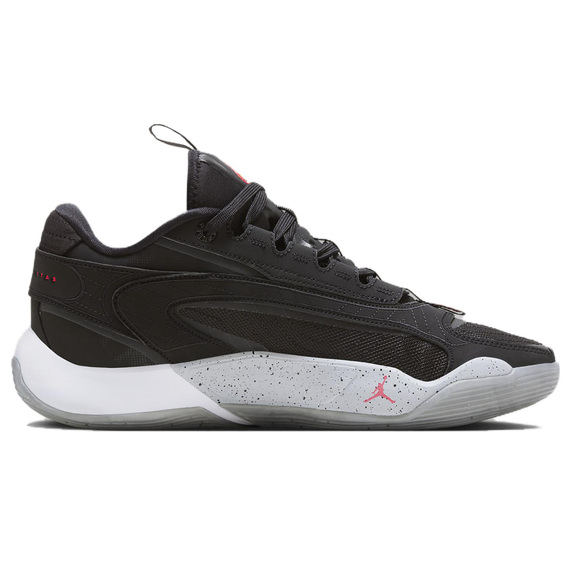 Джордан Лука 2 Баскетбольные площадки Низкие Черные Серы Красные Юнисекс