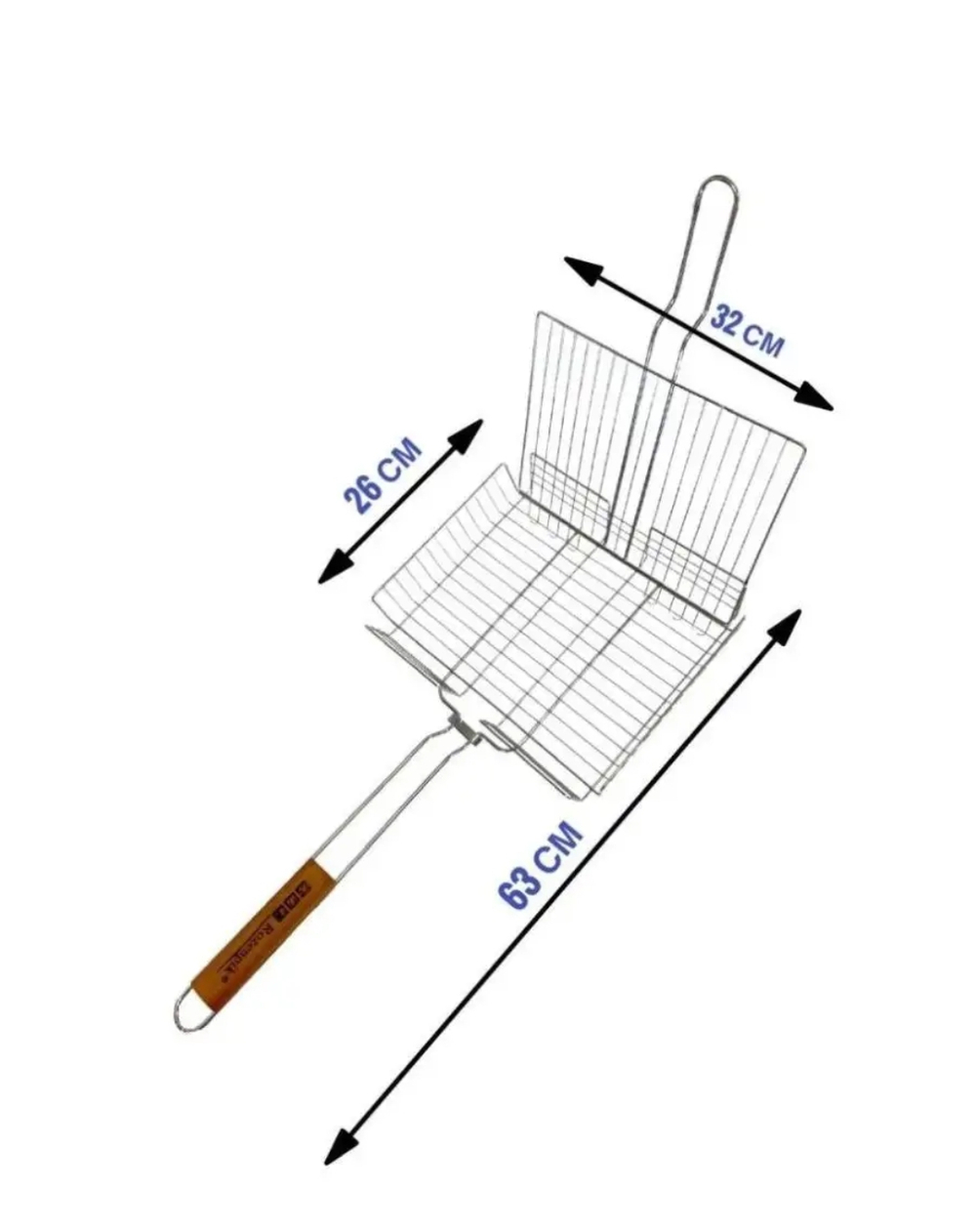 Решётка металлическая для мангала 32×26 см