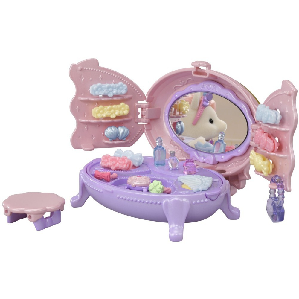 Sylvanian Families - Туалетные принадлежности с зеркалом + пони с розовыми волосами 5704 / артикул   5704  / GTIN 5054131057049