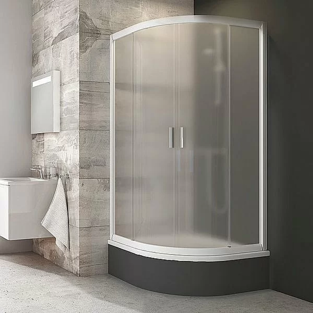Душевой уголок Ravak Blix BLCP4 SABINA 80x80 профиль белый/стекло тонированное