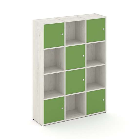 Locker plus Комплект №6 LK.K-006 Дуб Наварра/Зеленый 1188*350*1593