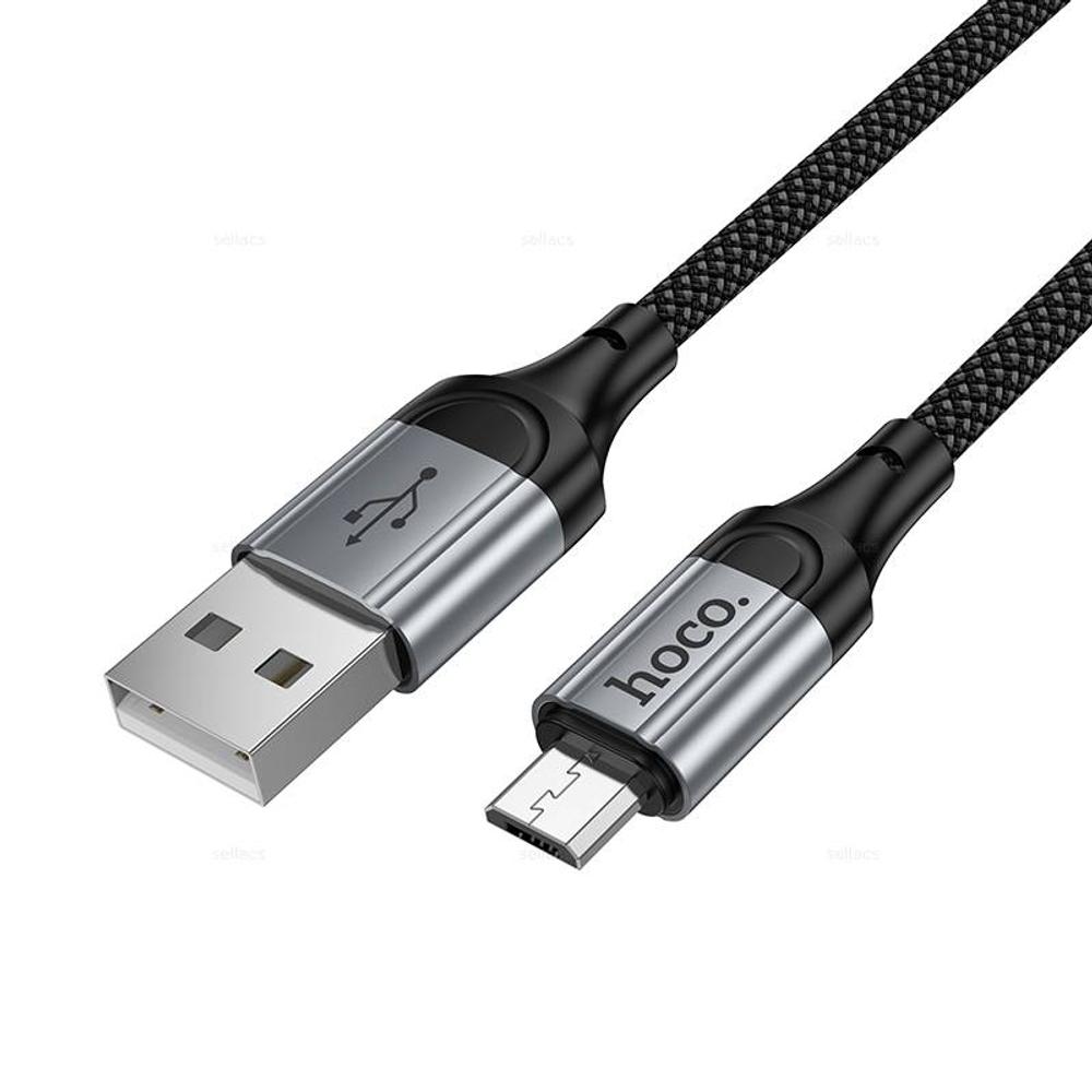 Кабель USB на Micro Hoco X121 (black) (Краснодар склад)