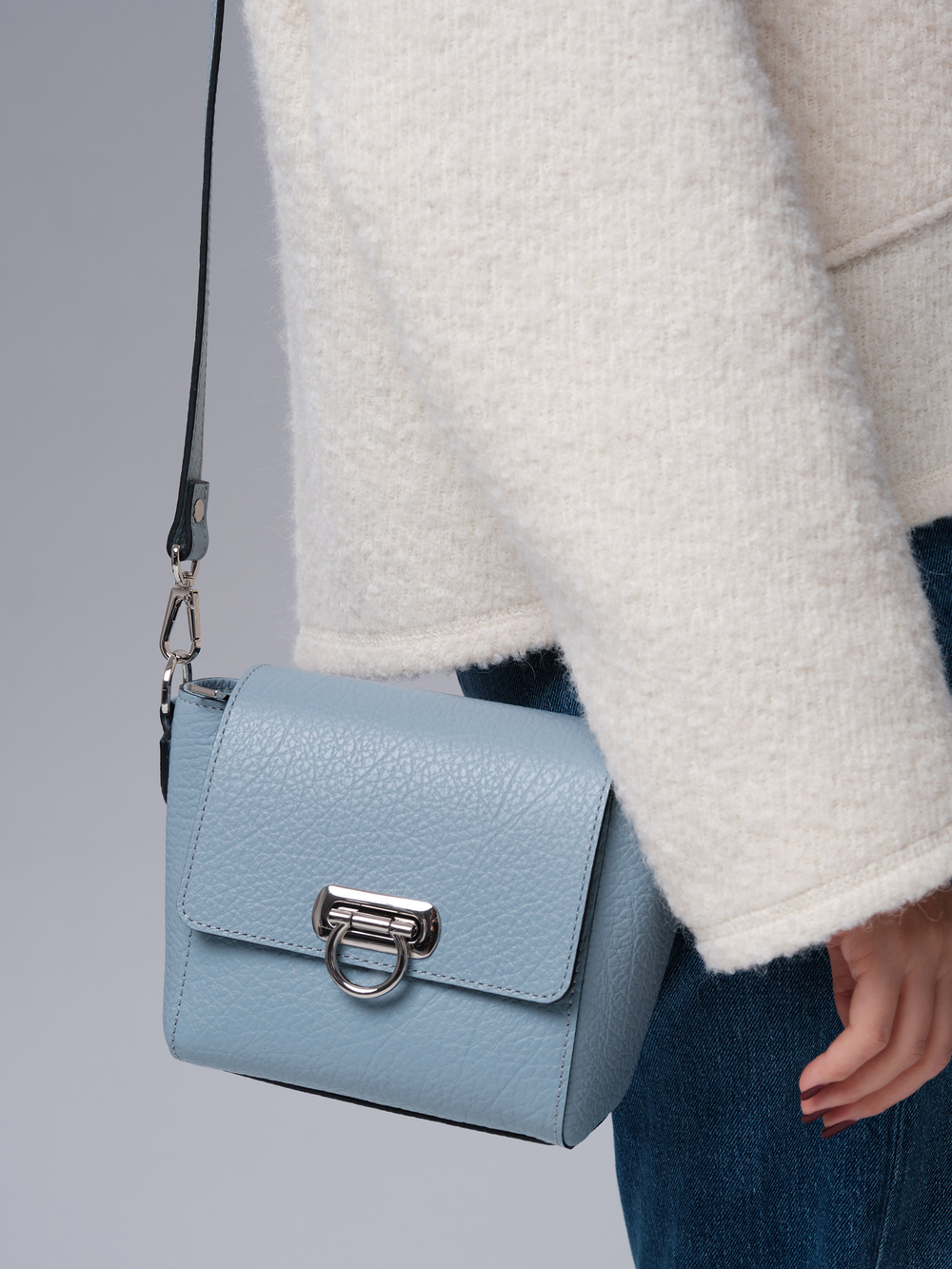 Сумка кросс-боди Azaro 3520 серое небо/соло