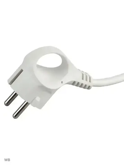 Удлинитель Intro UES330-W сетевой электрический бытовой с заземлением с выключателем 3 розетки, 3 м, ПВС 3х0,75мм2, 10А, белый