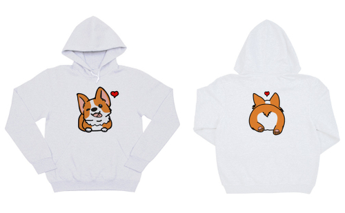 Толстовка двусторонняя "Корги - любовь"