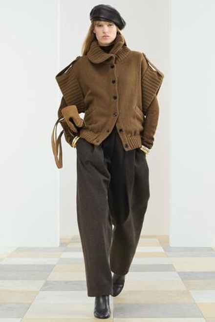 ZARA БРЮКИ С КАРМАНАМИ И СРЕДНЕЙ ПОСАДКОЙ, КОРИЧНЕВЫЙ