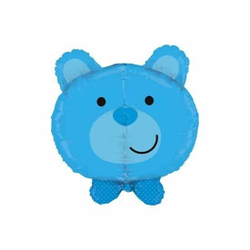 Шар фигура Голова медвежонка мальчика, 68 см