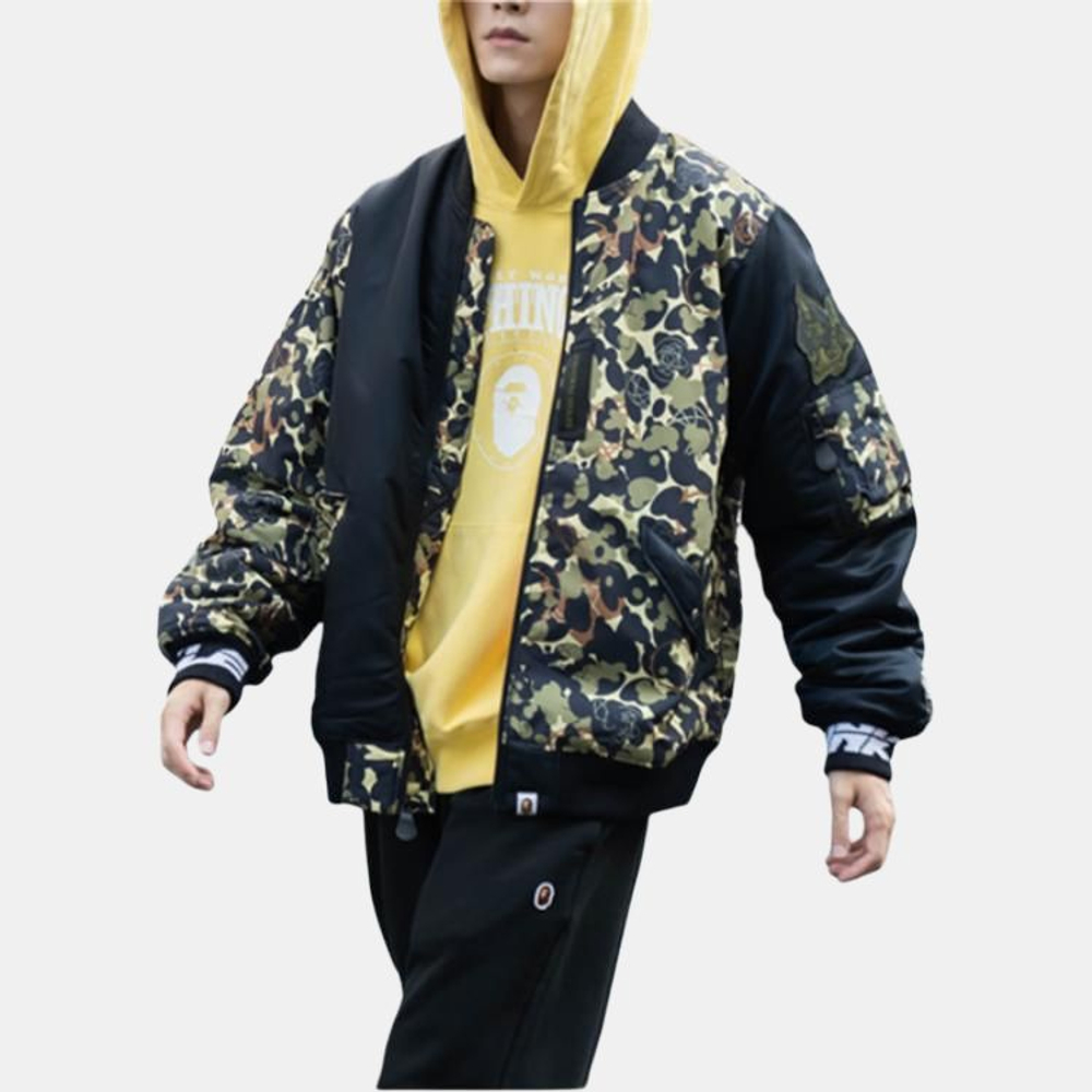 A Bathing Ape X Unkle Mwa Camo Ma 1 Куртка