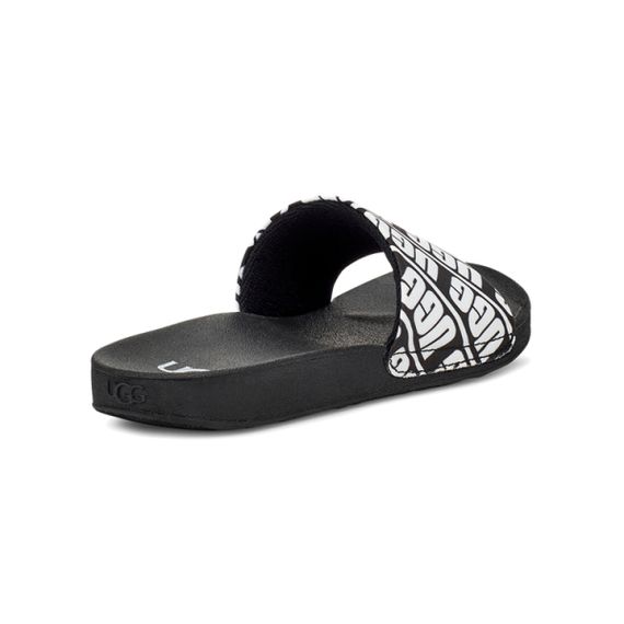 Ugg Beach Slide 'Black White'