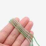 Селенит (имитация), оттенок "Весна", 2мм, шар, микроогранка