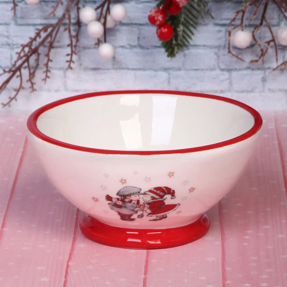 Салатник керамический «Новогоднее настроение» 450мл 14,5*7,2см