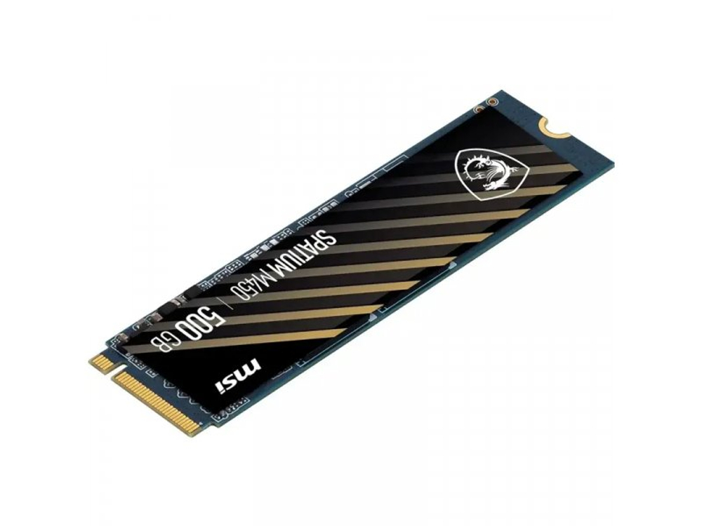SSD накопитель MSI Spatium M450 500ГБ, M.2 2280, PCIe 4.0 x4, NVMe [S78-440K220-P83]
