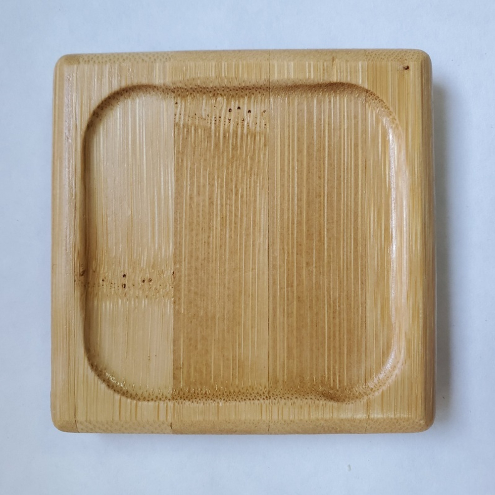 300009 Подставка под пиалу Бейто, квадратная, бамбук