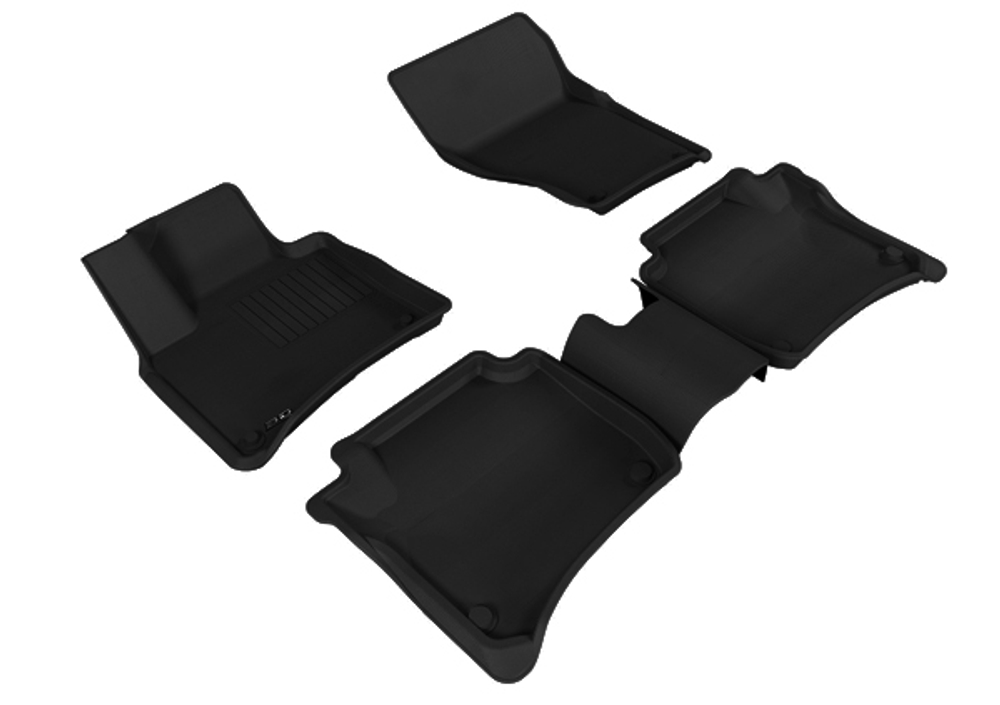 Коврики салона Sotra 3D Lux для Porsche Cayenne 2011- / 2014- черные. Артикул ST 74-00560