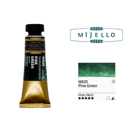 Акварель Mijello Granulation 15 мл. W835 [C] Pine Green