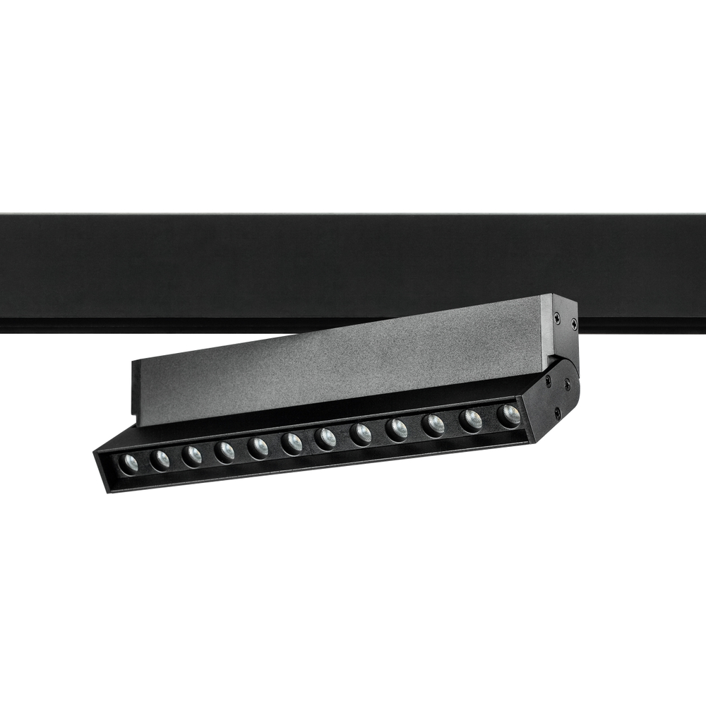 259037 Светильник 48V поворотный д/трека UNO LED 12W 800LM 24G ЧЕРНЫЙ МАТОВЫЙ 3000K