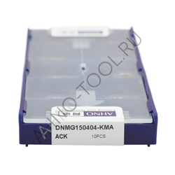 Пластина твердосплавная ISO DNMG150404-KMA ACK20E AHNO по чугуну, получистовая