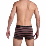 Мужские трусы боксеры коричневые в полоску Sergio Dallini SG2929-1