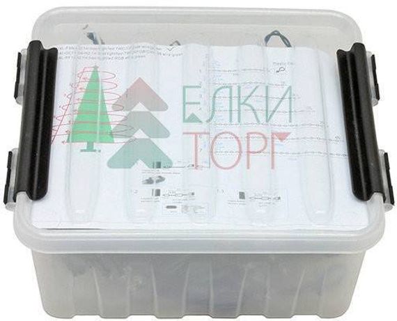 Светодиодная гирлянда Пятиминутка для ели высотой 2.4 м., 288 холодных белых LED ламп, зеленый ПВХ, Beauty Led (GFM288C-14-1W)