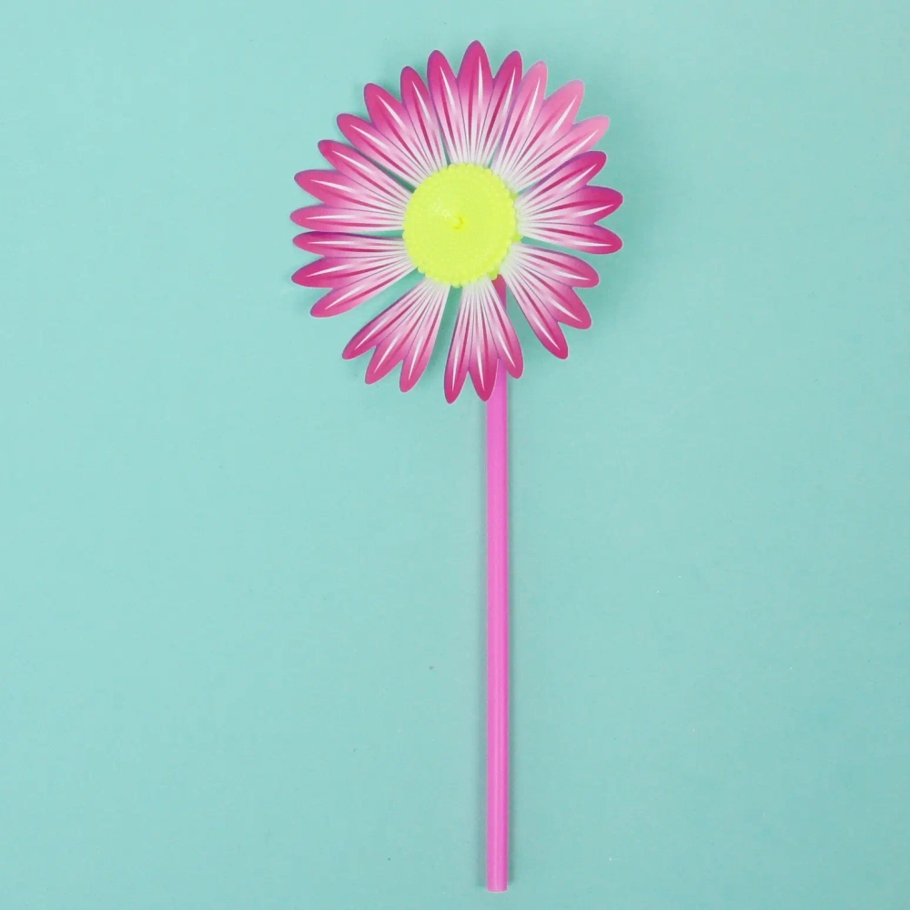 Ветрячок «Цветочек» d-17 см, 38 см, микс