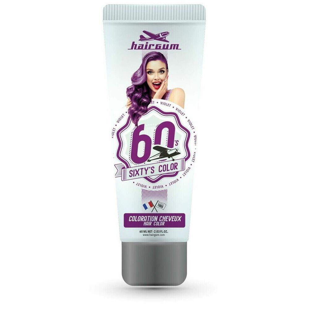 Полуперманентное окрашивание Hairgum Sixty&#39;s Color Фиолетовый (60 ml)