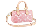 LOUIS VUITTON Nano Speedy Denim Jacquard Pink