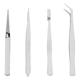 Набор пинцетов из нержавеющей стали, 4 шт, Sparta 914845