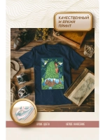 Термонаклейка на одежду, термопринт Лес