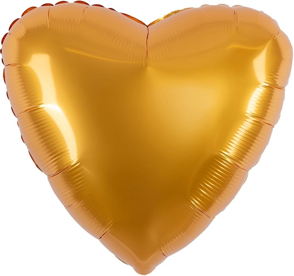 Шар (36''/91 см) Сердце, Янтарь, Бохо, 1 шт. в уп.