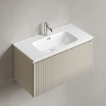 Тумба подвесная SANCOS Snob R 1.0 890х445х406, c одним ящиком оснащенным доводчиками, Beige Soft , арт.SNR1.090CE